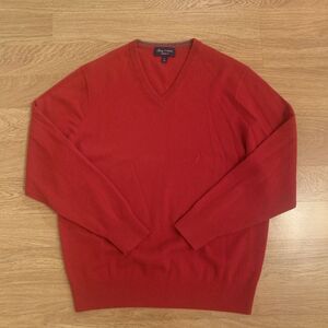 Daniel Cremieux Luxury Cashmere V Neck Pullover Sweater Red Men's‎ Size XL